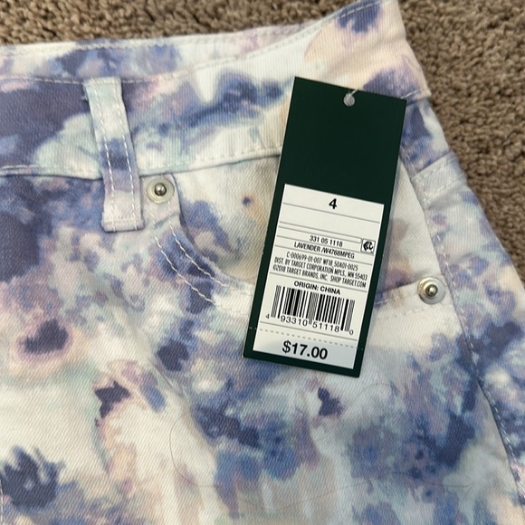 NWT womens tie dyed jean shorts size 4 - Picture 2 of 2